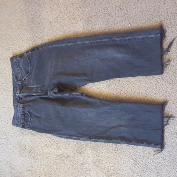 Levi Strauss Black 501 Black Button Fly Jeans - Picture 2 of 8